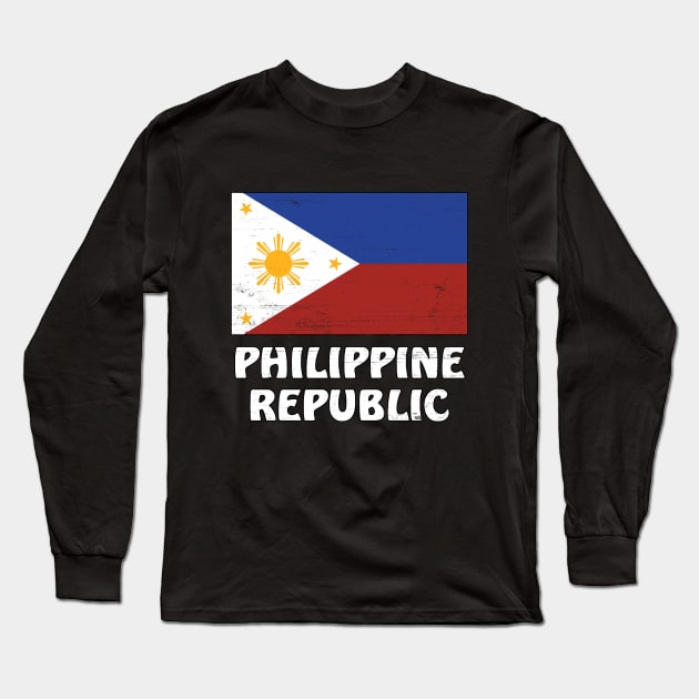 Philippine Republic Long Sleeve T-Shirt by NicGrayTees